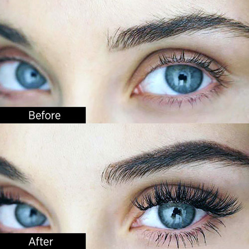 before and after eyelash